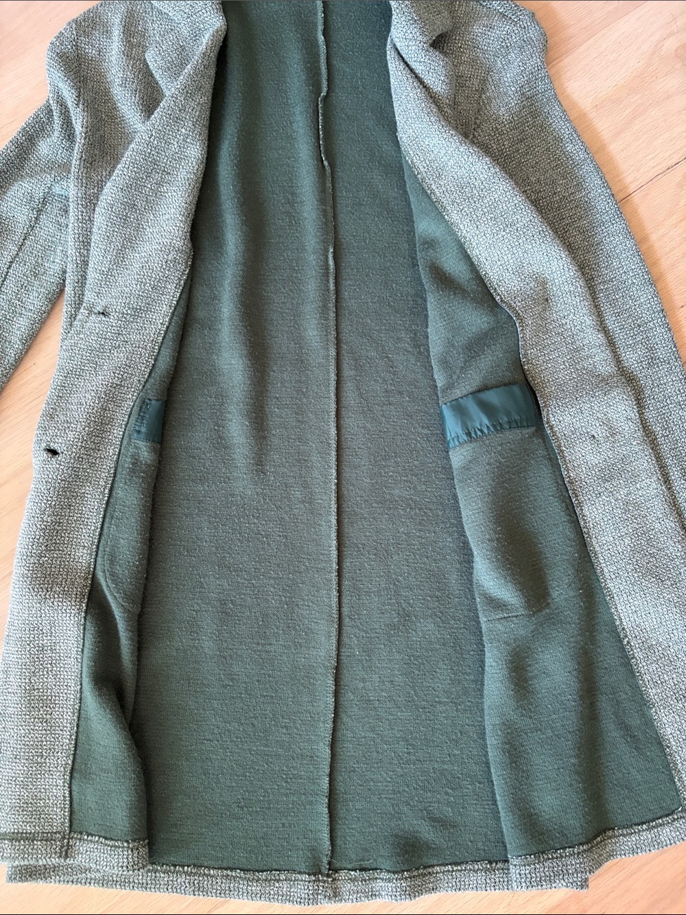 Anthropologie Knit Blazer in Sage Green - Picture 4 of 9